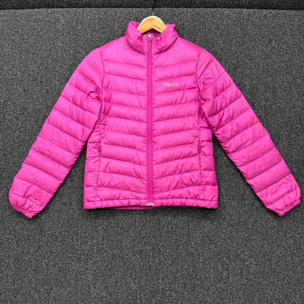 Marmot 800 Fill Down Puffer Jacket Womens XS Pink fair gorpcore outdoors